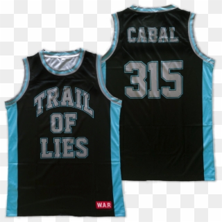 Image Of Trail Of Lies X Cabal Basketball Jersey - Sports Jersey Clipart