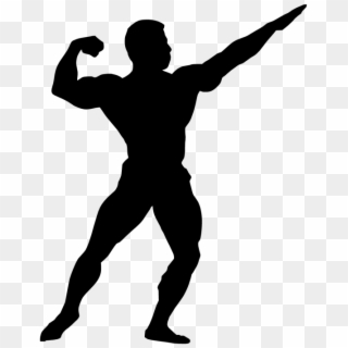 01 Bodybuilding Silhouette Png - Body Builder Silhouette Clipart
