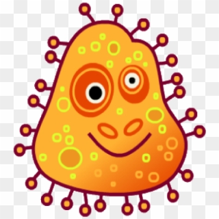 Orange Bug Clip Art - Germs Clipart Png Transparent Png