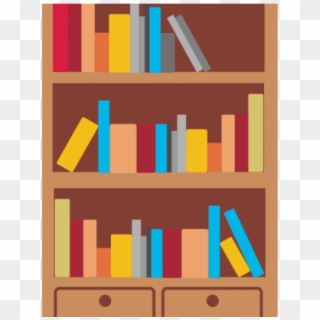 Bookcase Clipart Transparent - Book Shelf Vector Png