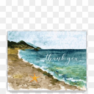 Dibujo Acuarela Del Mar , Png Download - Thank You Card Ocean Clipart