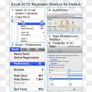 How To Create A Keyboard Shortcut For The Delta In - Menu Clipart