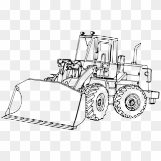 Loader Heavy Machinery John Deere Tractor Computer - Front End Loader Drawing Clipart
