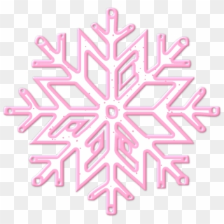 Pink Snowflake Png Transparent Background - Snowflake Clipart