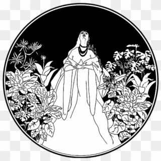 Art Nouveau Also Very Noticeable In Beardsley's Work - Illustration Clipart