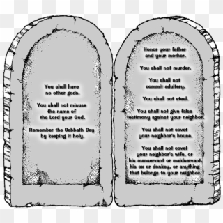 The Ten Commandments - Arch Clipart