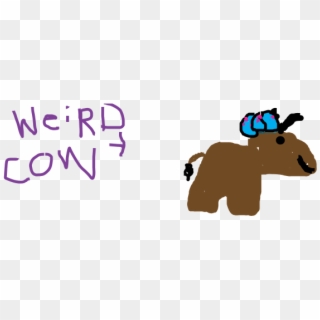 There Once Lived A Weird Cow - Animal Figure Clipart