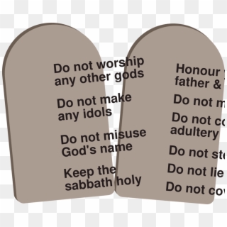 Ten Commandments - Tan Clipart