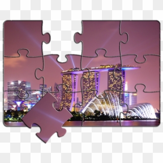 Home / Festive Themes / National Day / Sg Skyline Jigsaw - Singapore Clipart