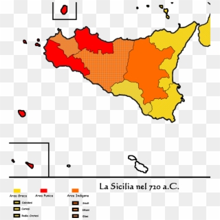 Administrative Map Of Sikelia - Tre Valli Della Sicilia Clipart