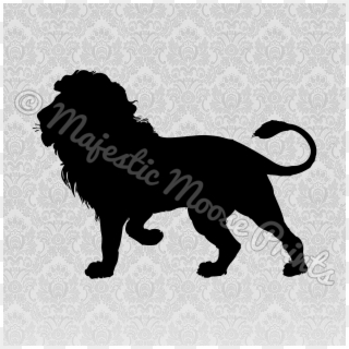 Roaring Lion Clip Art Black And White , Png Download - Masai Lion Transparent Png