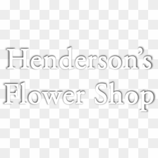 Henderson's Flower Shop - Calligraphy Clipart