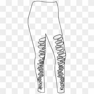 Tights Clipart Black And White - Png Download