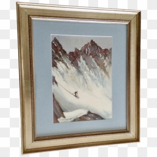 Whiteside, Downhill Extreme Skiing On Steep Colorado - Picture Frame Clipart