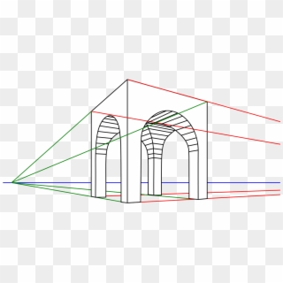 1200px 2 Punktperspektive - Two Point Perspective Drawing Clipart