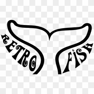 A 1970's Style Twin Fin Fish - Illustration Clipart