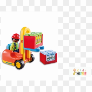 Editorpick Playmobil 123 Forklift Image - Playmobil 123 Chariot Elevateur Clipart