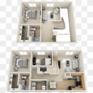 Sandia Floor Plan At Las Kivas Apartments - Floor Plan Clipart