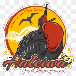 New Alohaposters Sticker Design “'haleiwa Home Of The - Illustration Clipart