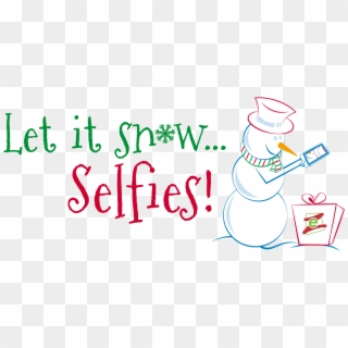 Let It Snow Selfie With Eazycity - Snowman Clipart