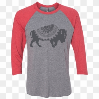 Buffalo Baseball Tee - Long-sleeved T-shirt Clipart
