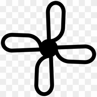 Ceiling Fan Icon Png - Ceiling Fan Vector Top View Clipart