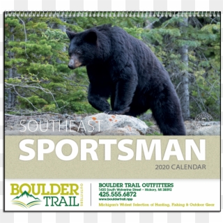 Picture Of Southeast Sportsman Wall Calendar - American Black Bear Clipart