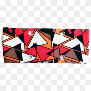 Borde Decorativo Triángulos Multicolores - Patchwork Clipart