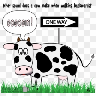Backwards-cow - National Cow Day Clipart