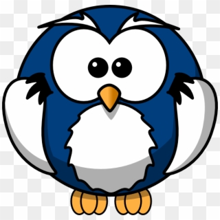 Blue Owls Svg Clip Arts 600 X 585 Px - Cartoon Drawing Of Owl - Png Download