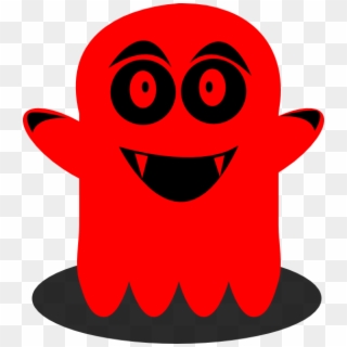 Red Ghost Clipart