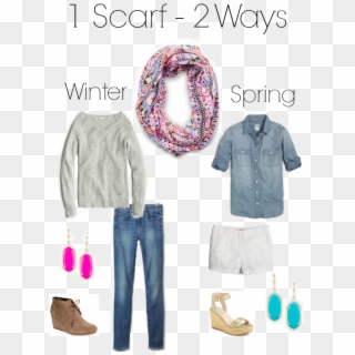 Scarf Winter Look - Scarf Clipart