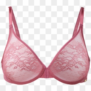 Glossies Lace Sheer Bra Whisper Pink Product Front - Bra Clipart