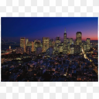 City Lights - Urban City California Clipart