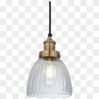 Brooklyn Glass Cone Pendant Light Brass - Lampshade Clipart