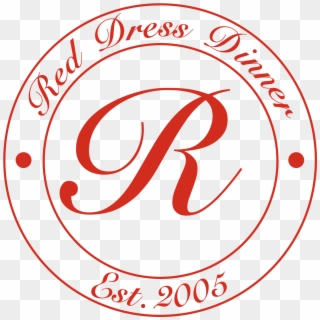 Red Dress Dinner - Circle Clipart