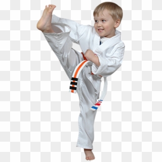 Pre-k Kid Kicking - Karate Clipart