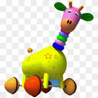 Com/png/giraffe On Wheel - Toy Png Clipart