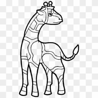 Clipart Info - Giraffes Transparent Colouring Page - Png Download