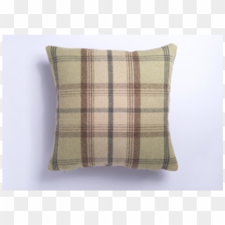 Highland Mist Tartan Cushion Cover In Green - Cushion Clipart