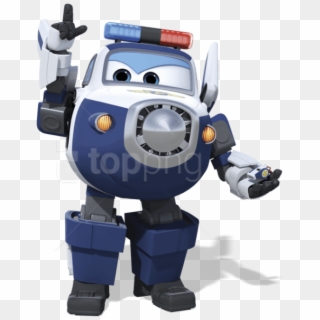 Download Paul The Police Airplane Robot Clipart Png - Super Wings Paul And Dizzy Transparent Png