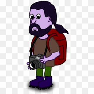 Large Man Carrying Backpack 33 - Clip Art Characters Png Transparent Png