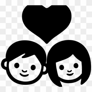 Android Emoji 1f491 - Couple With Heart Emoji Png Clipart