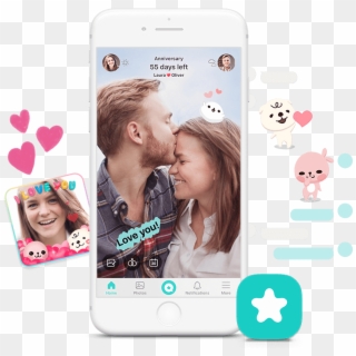 Between Is A Mobile App For Couples In Love Chat, Track - Between App Clipart