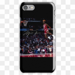 Michael Jordan Slam Dunk 2 Iphone 7 Snap Case - Michael Jordan Free Throw Line Dunk Clipart