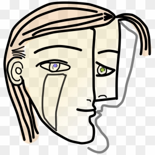This Free Icons Png Design Of Cubist Woman Head - Picasso Stickers Clipart