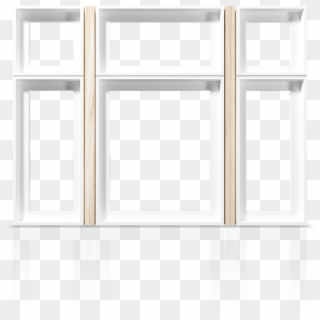 An Example Of A Standard Hollow-chamber Pvc Window - Window Clipart