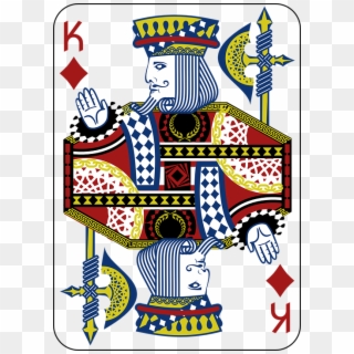 King Card Casino Diamond Gamble Gambling Gaming - Poker Cards King Diamond Clipart