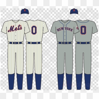 Jersey Clipart Sport Clothing - Logos And Uniforms Of The New York Mets - Png Download