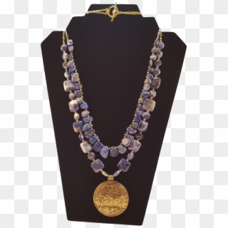 Lapis Lazuli And Sodalite Stone Necklace - Necklace Clipart